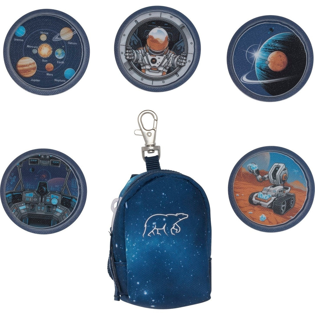 Mini backpack with buttons, Space Mission