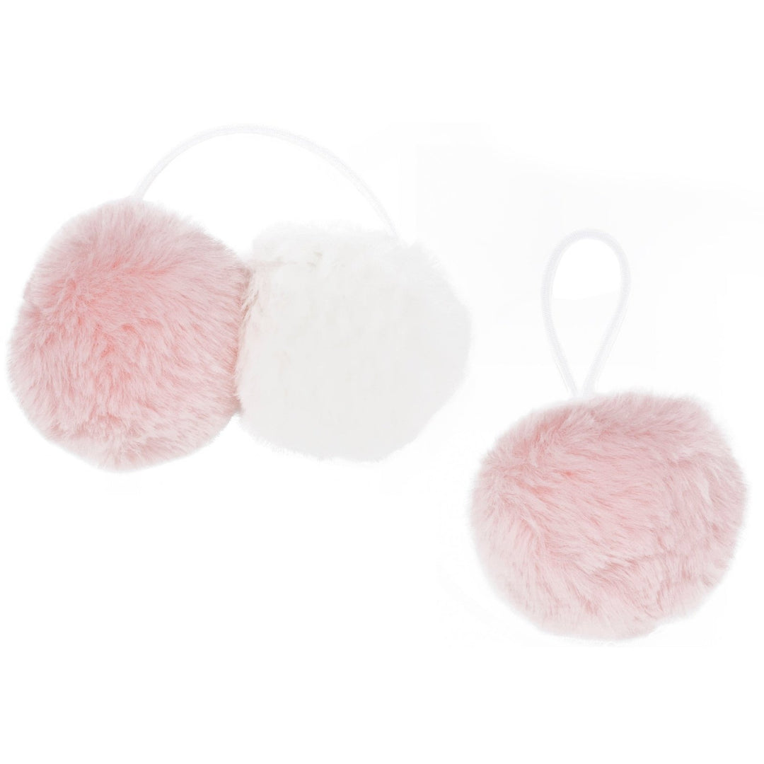 Fur ball, White/Pink