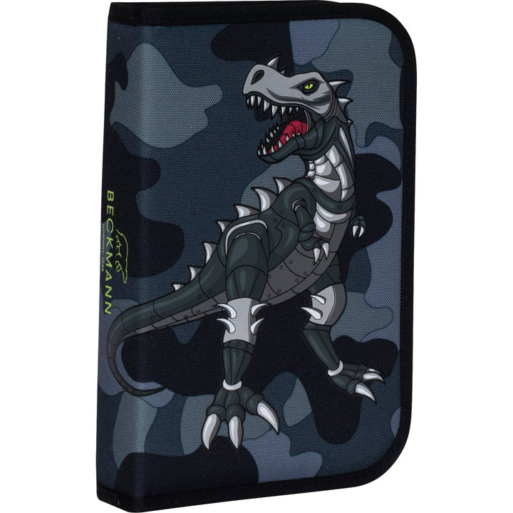 Single section pencil case w/content, Camo Rex