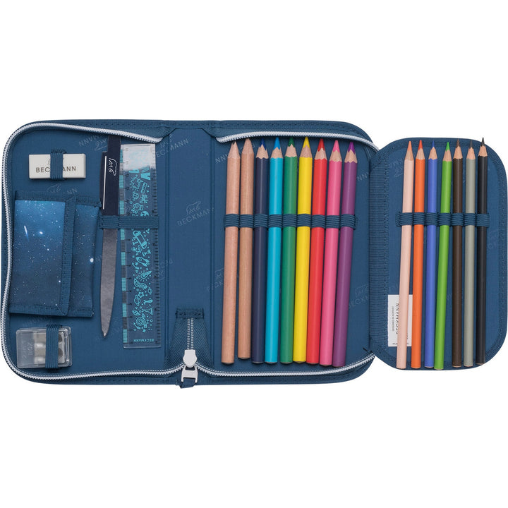 Single section pencil case w/content, Space Mission
