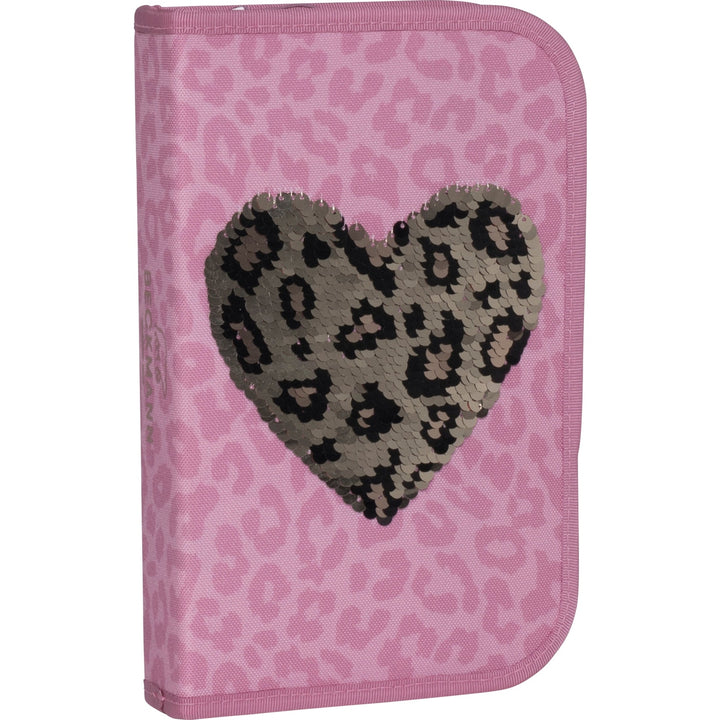 Single section pencil case w/content, Furry