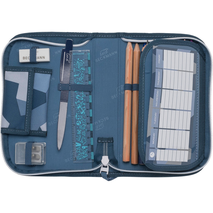 Single section pencil case w/content, Tiger Race