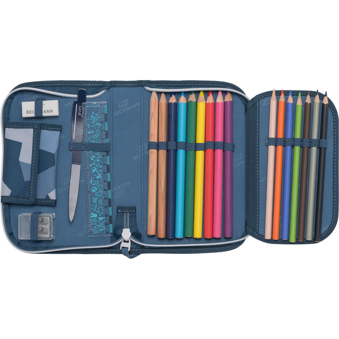 Single section pencil case w/content, Tiger Race