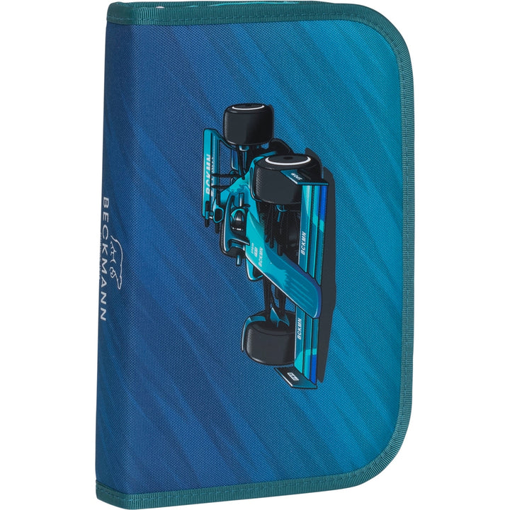 Single section pencil case w/content, Racing