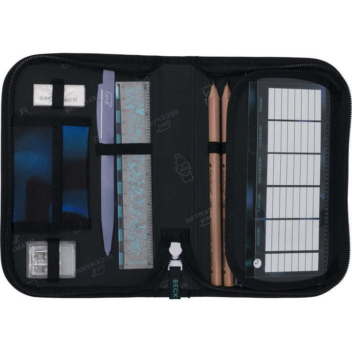 Single section pencil case w/content, Magic League
