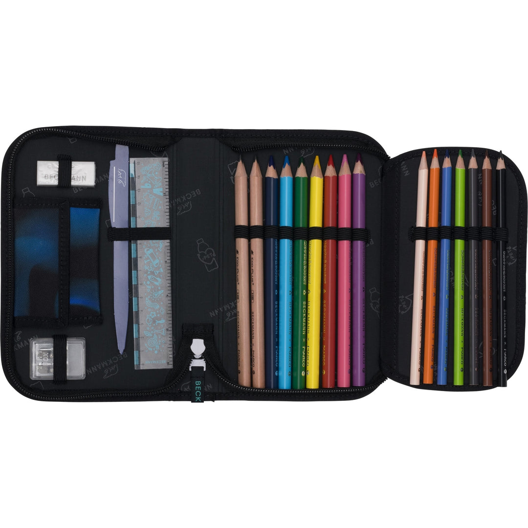 Single section pencil case w/content, Magic League