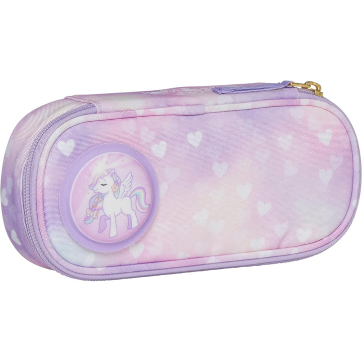 Oval pencil case, Unicorn Princess Purple