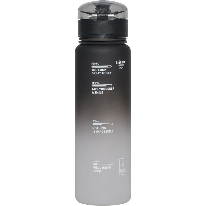 Drinking bottle 650 ml Black Gradient Youth/student/adult
