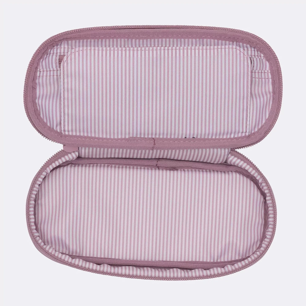 Oval pencil case, Organic Purple Youth/student/adult